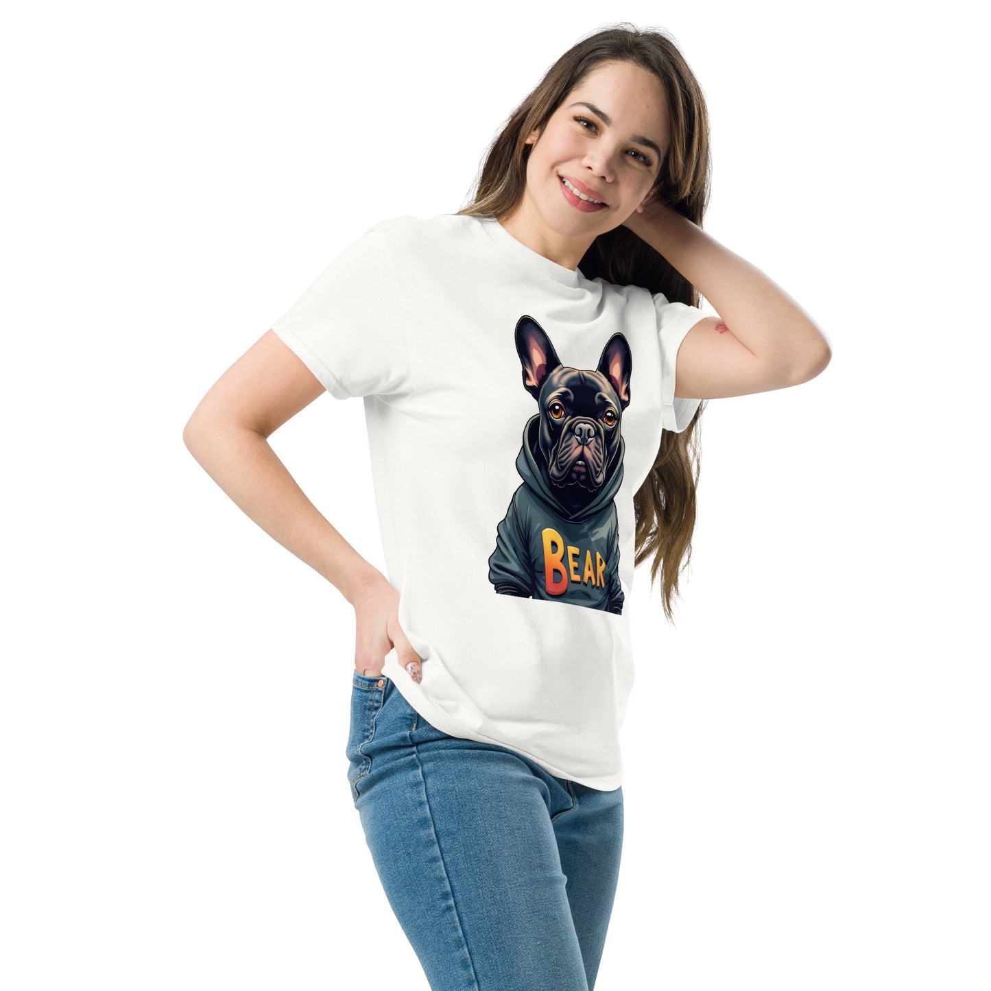 Woman's French bulldog bear classic tee