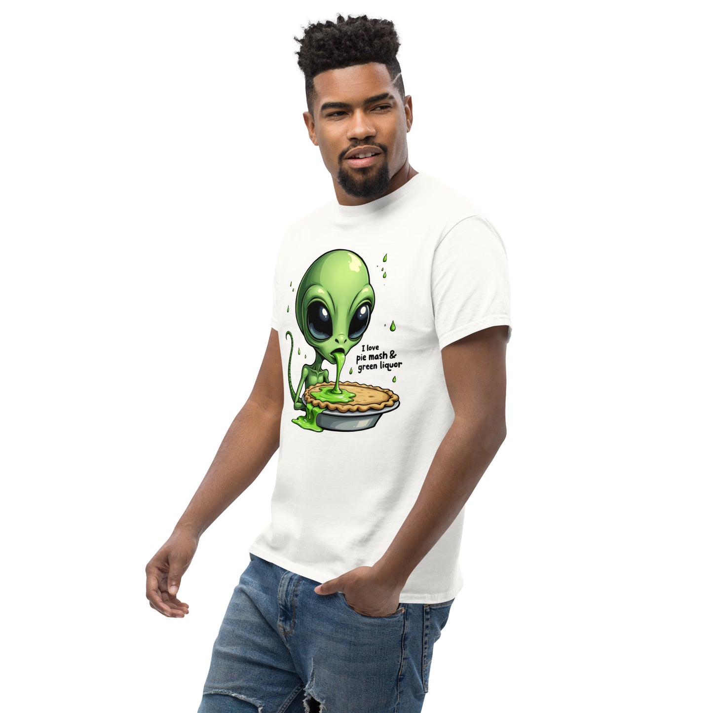 Unisex  Pie and liquor aliens classic tee