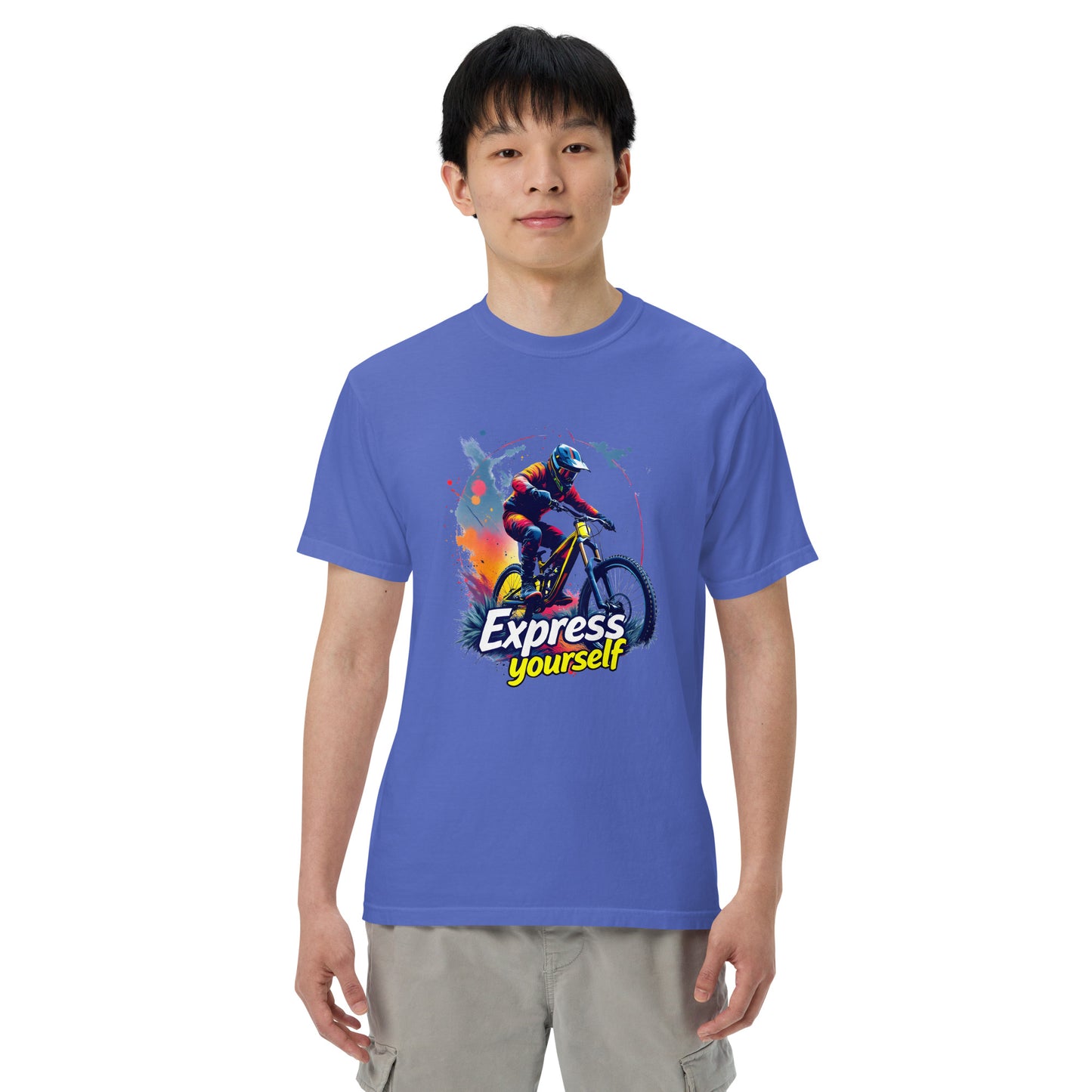 Unisex MTB express yourself garment-dyed heavyweight t-shirt