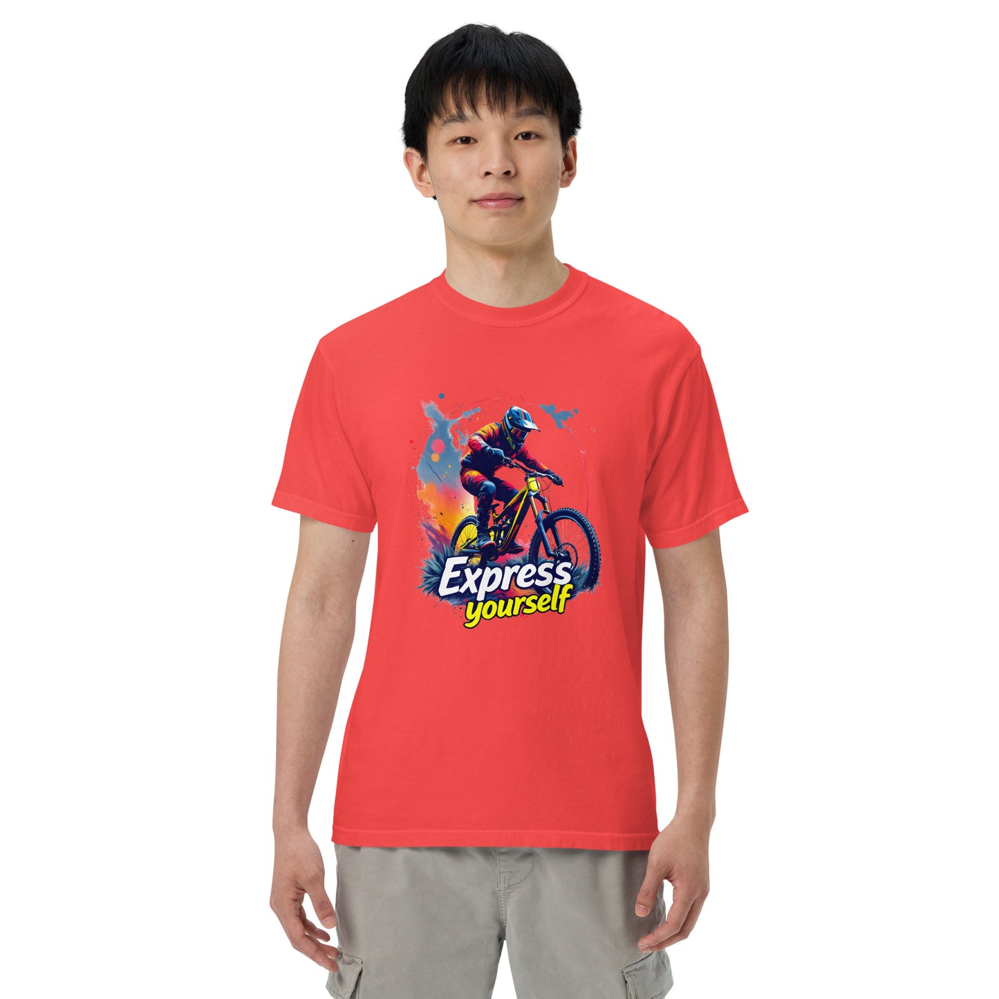 Unisex MTB express yourself garment-dyed heavyweight t-shirt