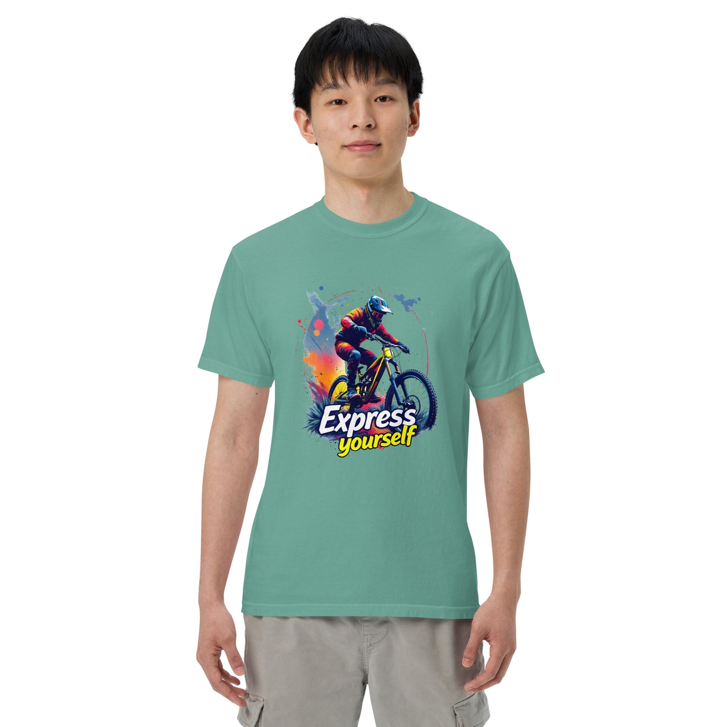 Unisex MTB express yourself garment-dyed heavyweight t-shirt