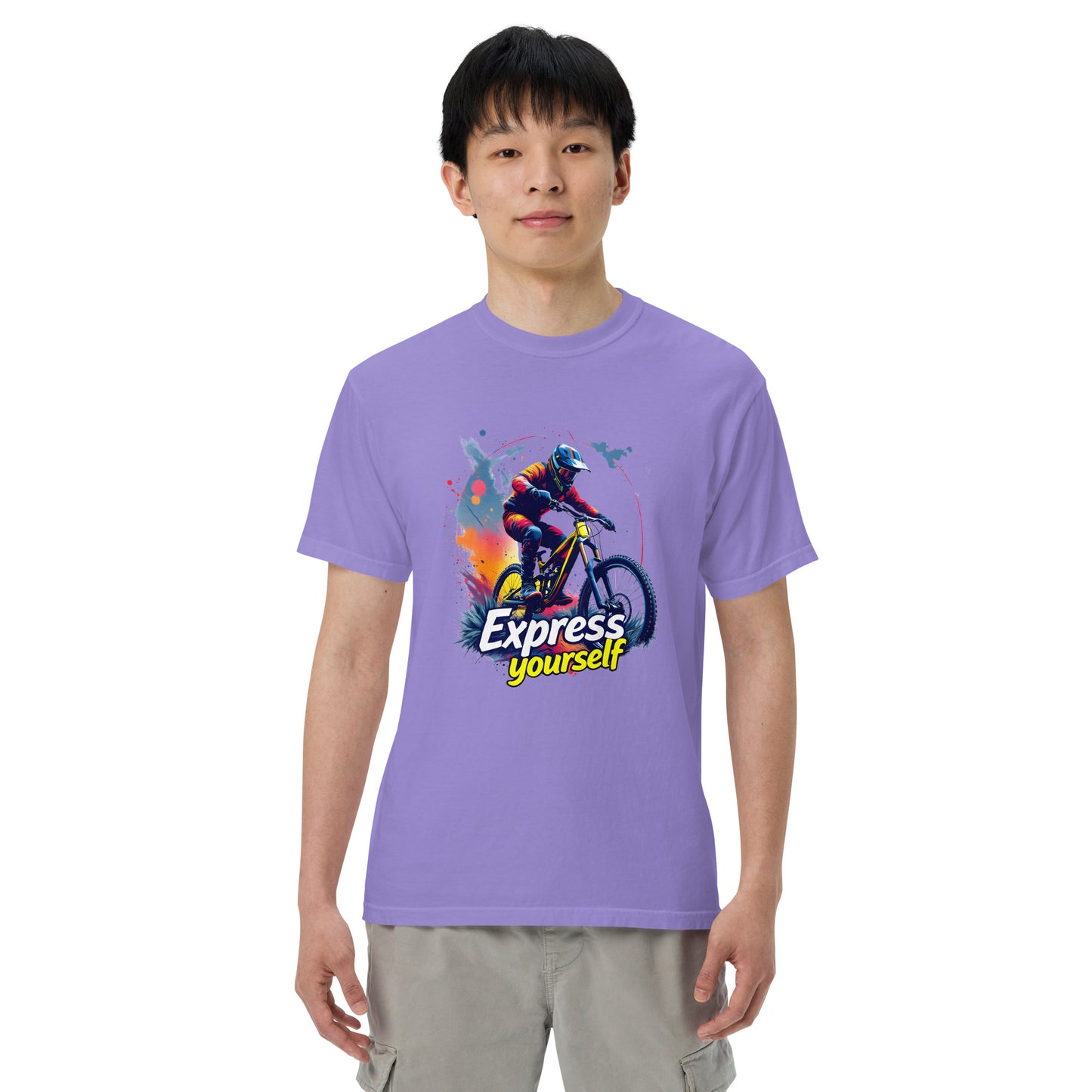 Unisex MTB express yourself garment-dyed heavyweight t-shirt