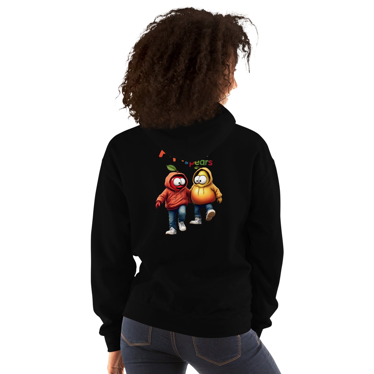 Unisex Apples and pears twin print Hoodie