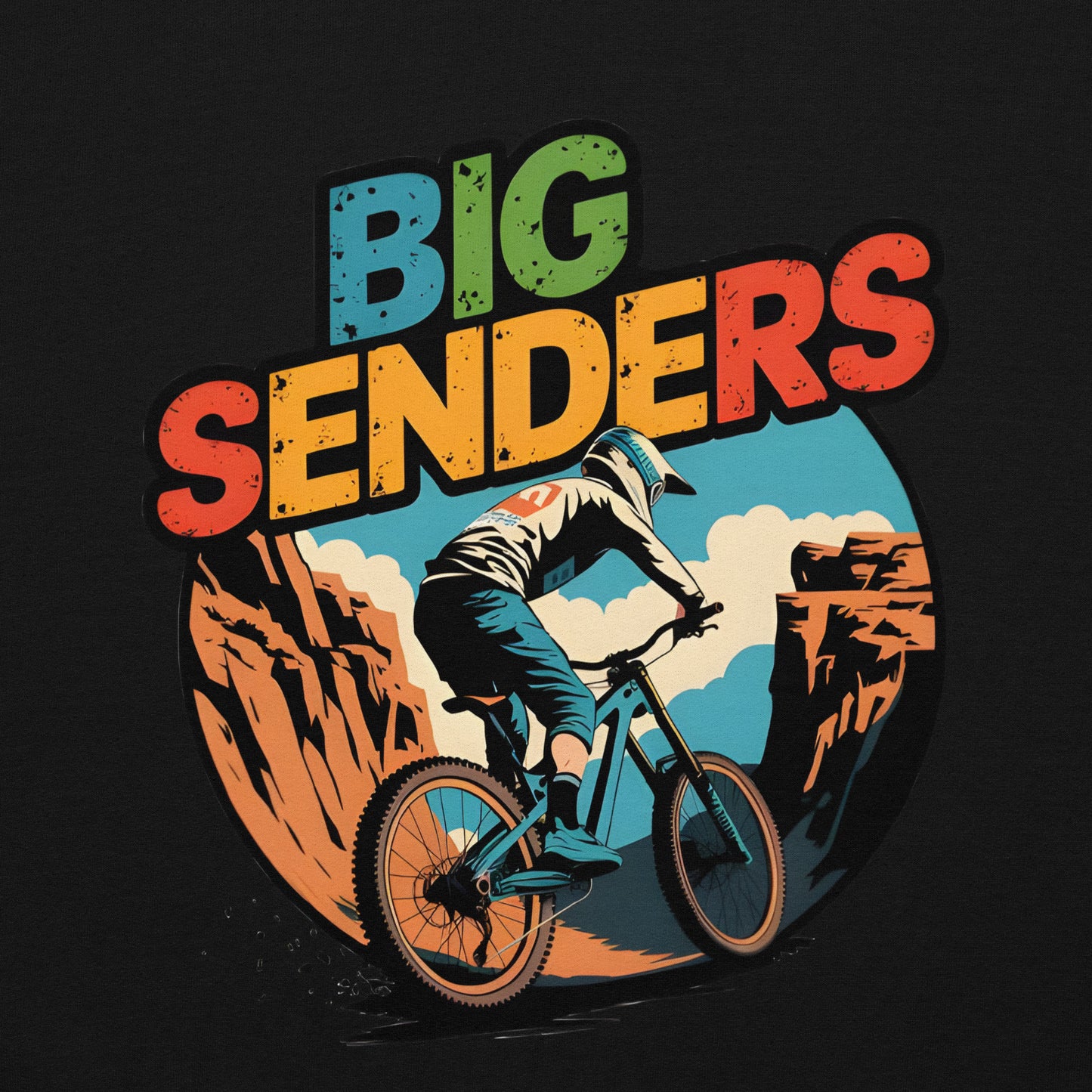 Unisex Box style E-bike riders Canyon Hoodie