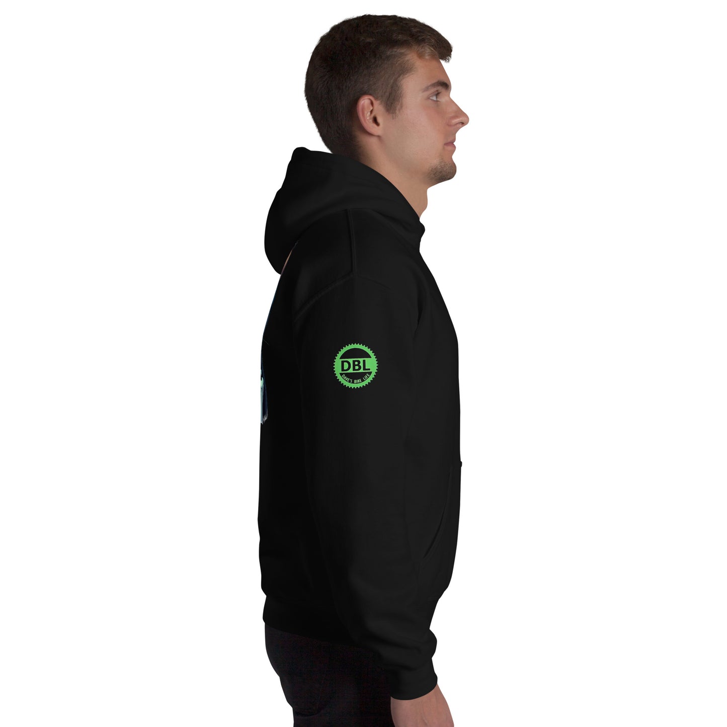 Unisex Zombie Green Illuminated cat classic Hoodie