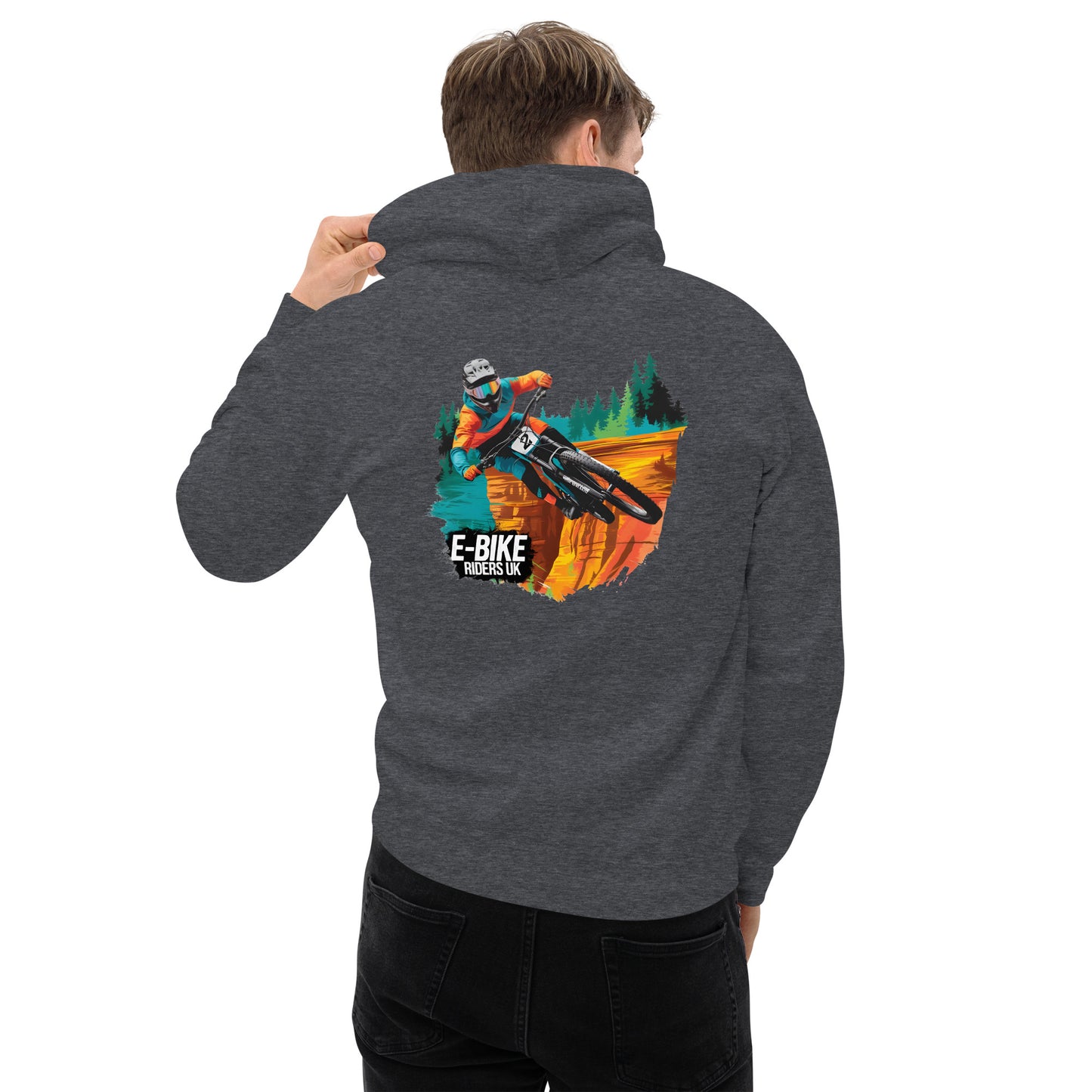 Unisex E-bike riders U K Hoodie