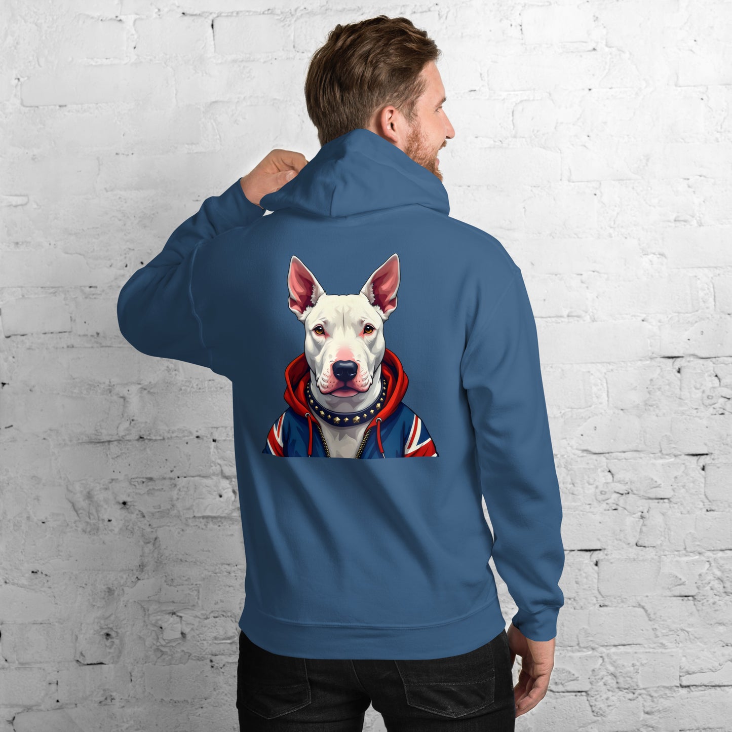 Unisex English white bull terrier Hoodie