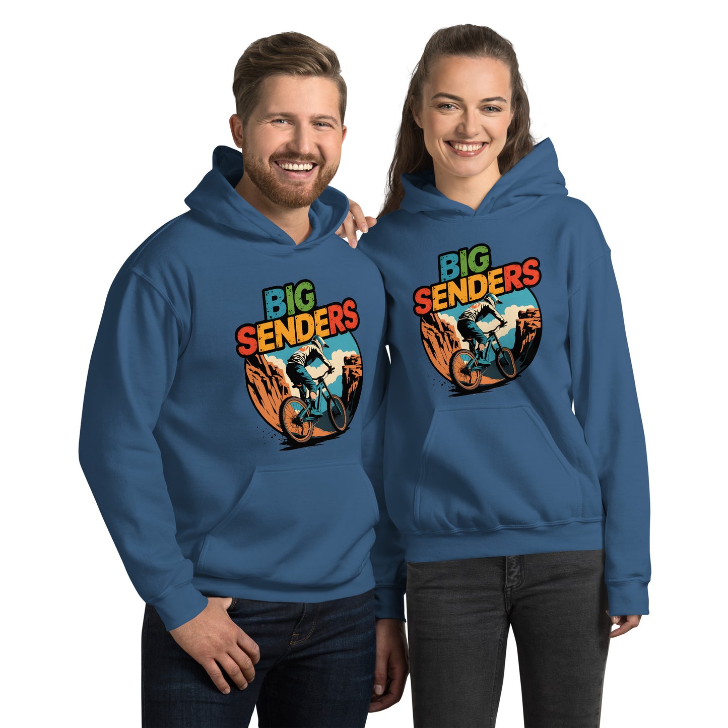 Unisex Box style E-bike riders Canyon Hoodie