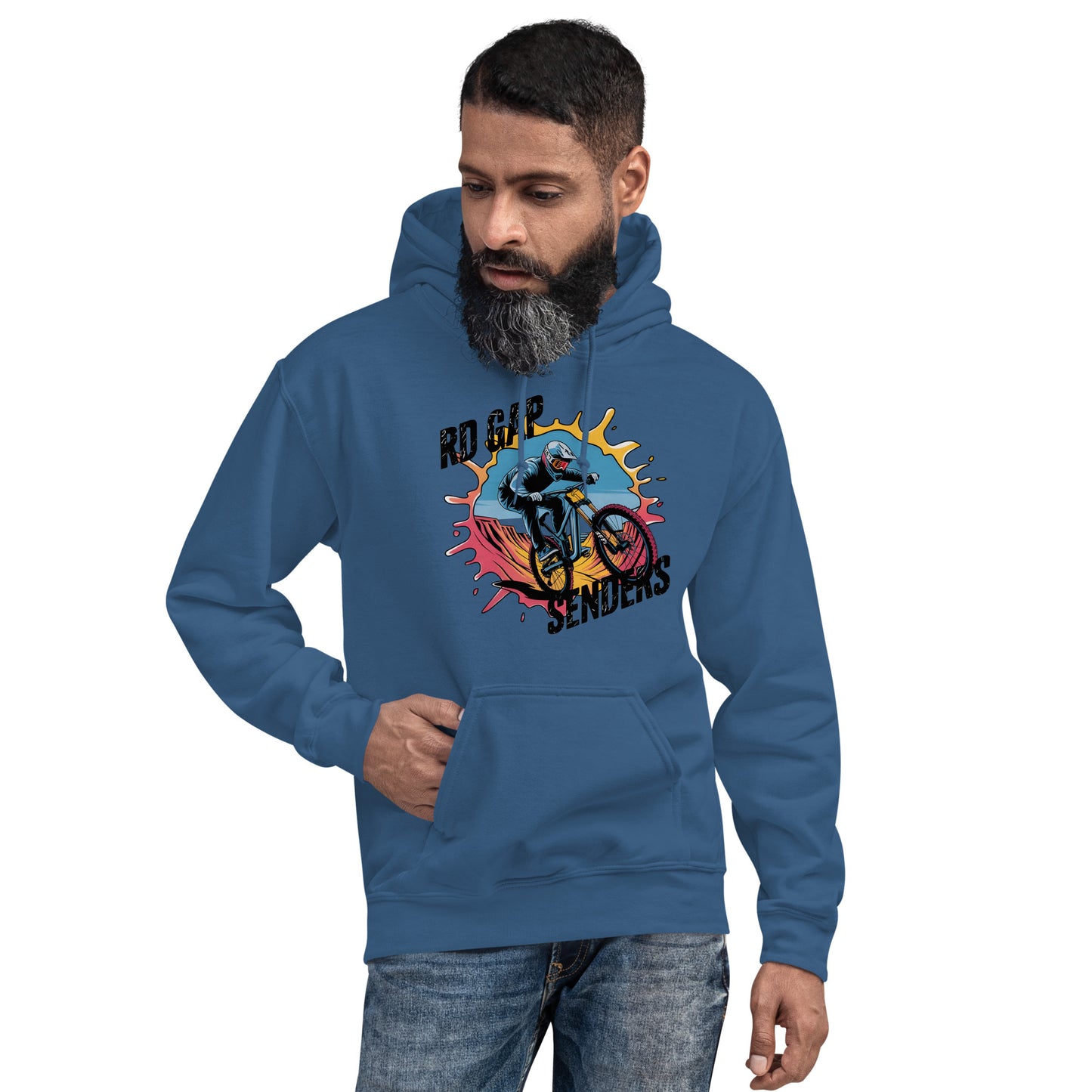 Unisex Twin print Skull rd gap sender Hoodie