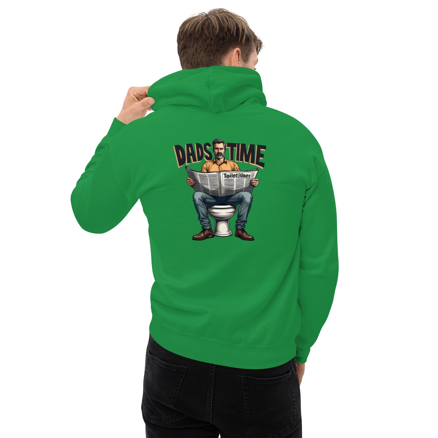 Men's Funny dads sat on toilet dads time Hoodie