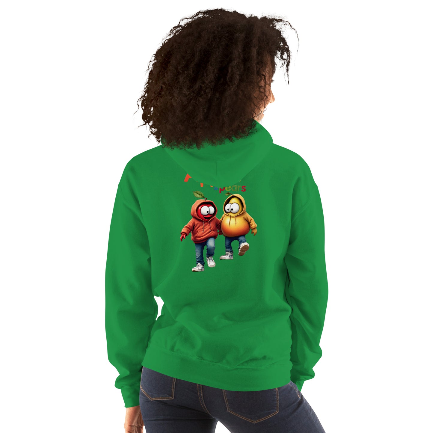 Unisex Apples and pears twin print Hoodie