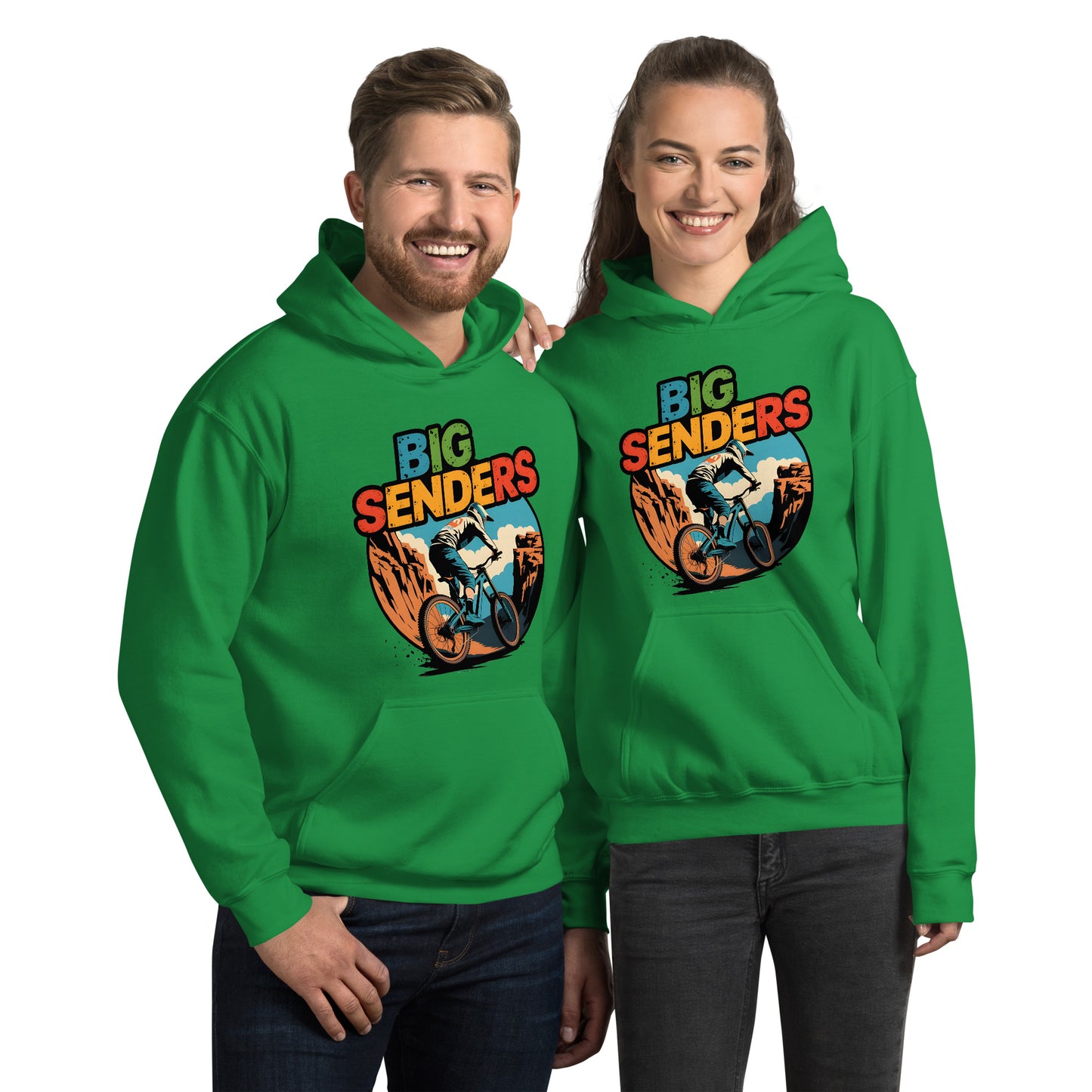 Unisex Box style E-bike riders Canyon Hoodie