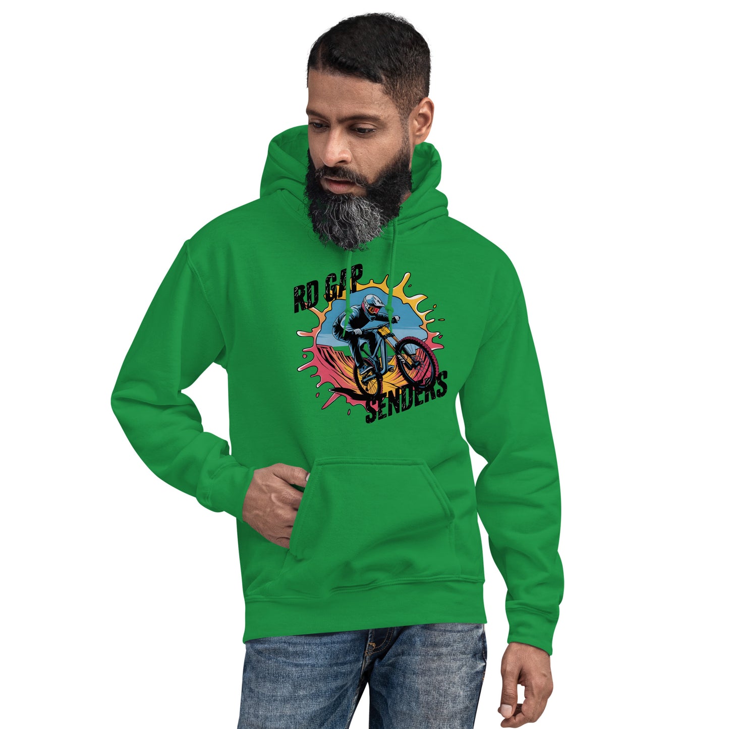 Unisex Twin print Skull rd gap sender Hoodie
