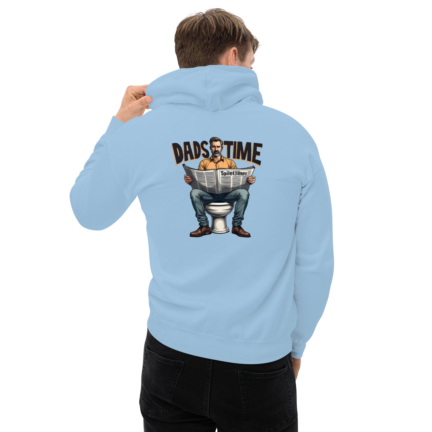 Men's Funny dads sat on toilet dads time Hoodie