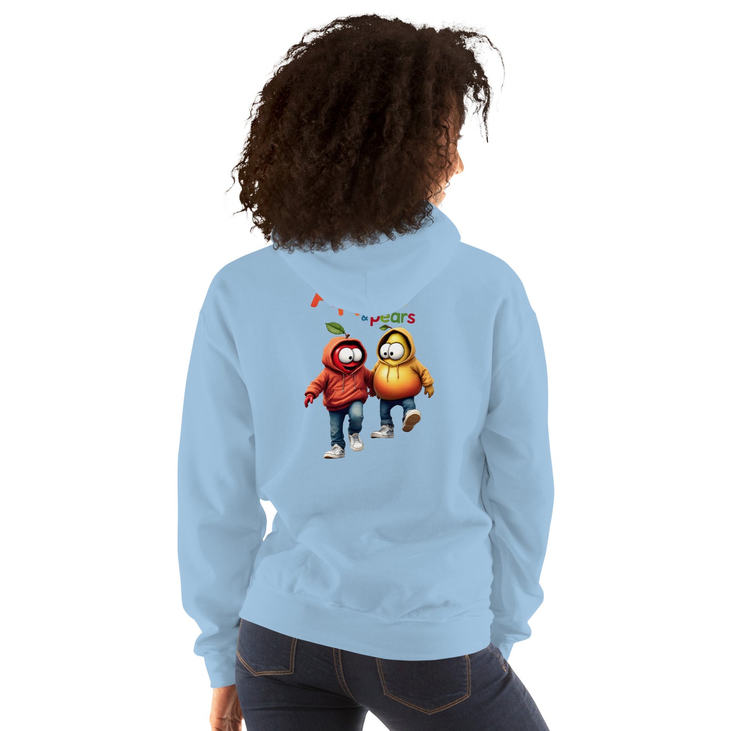 Unisex Apples and pears twin print Hoodie