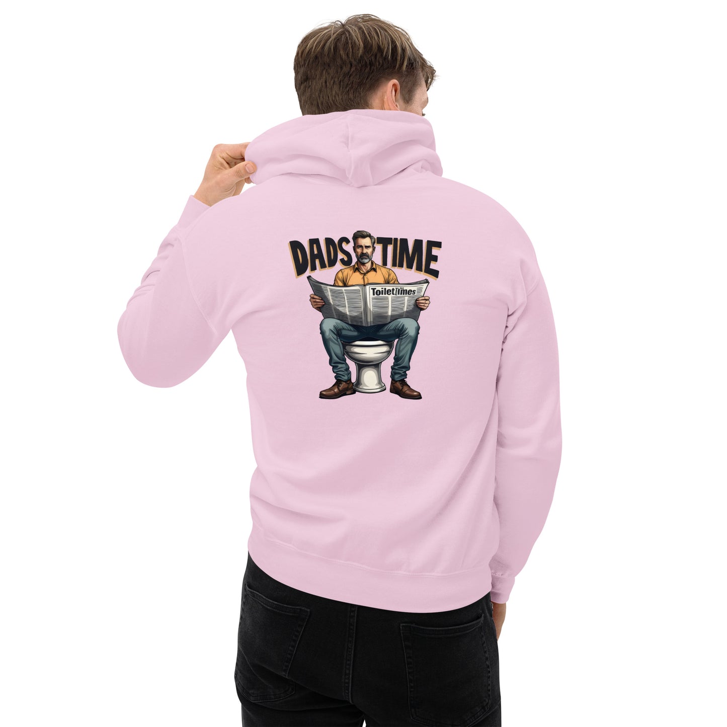 Men's Funny dads sat on toilet dads time Hoodie