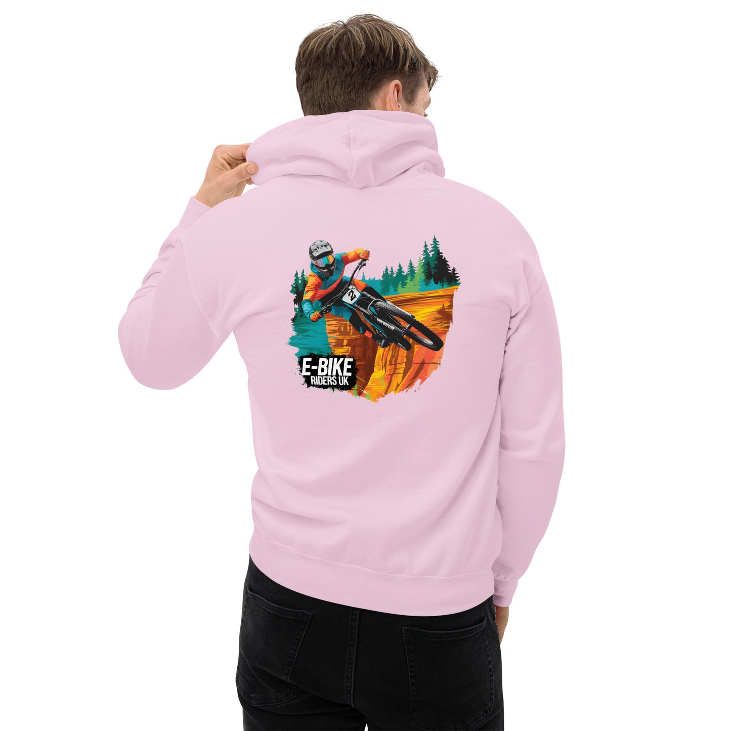 Unisex E-bike riders U K Hoodie