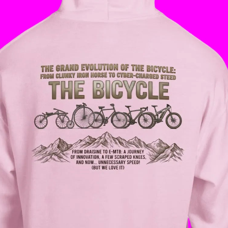Unisex The evolution of the cyclist Hoodie