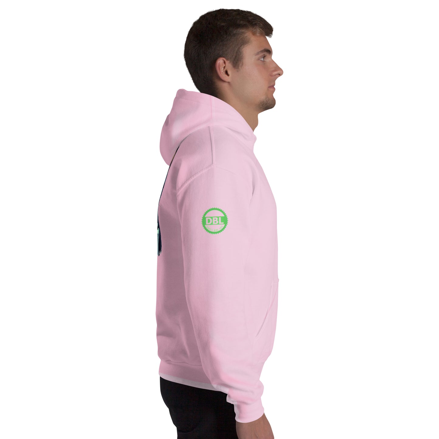 Unisex Zombie Green Illuminated cat classic Hoodie