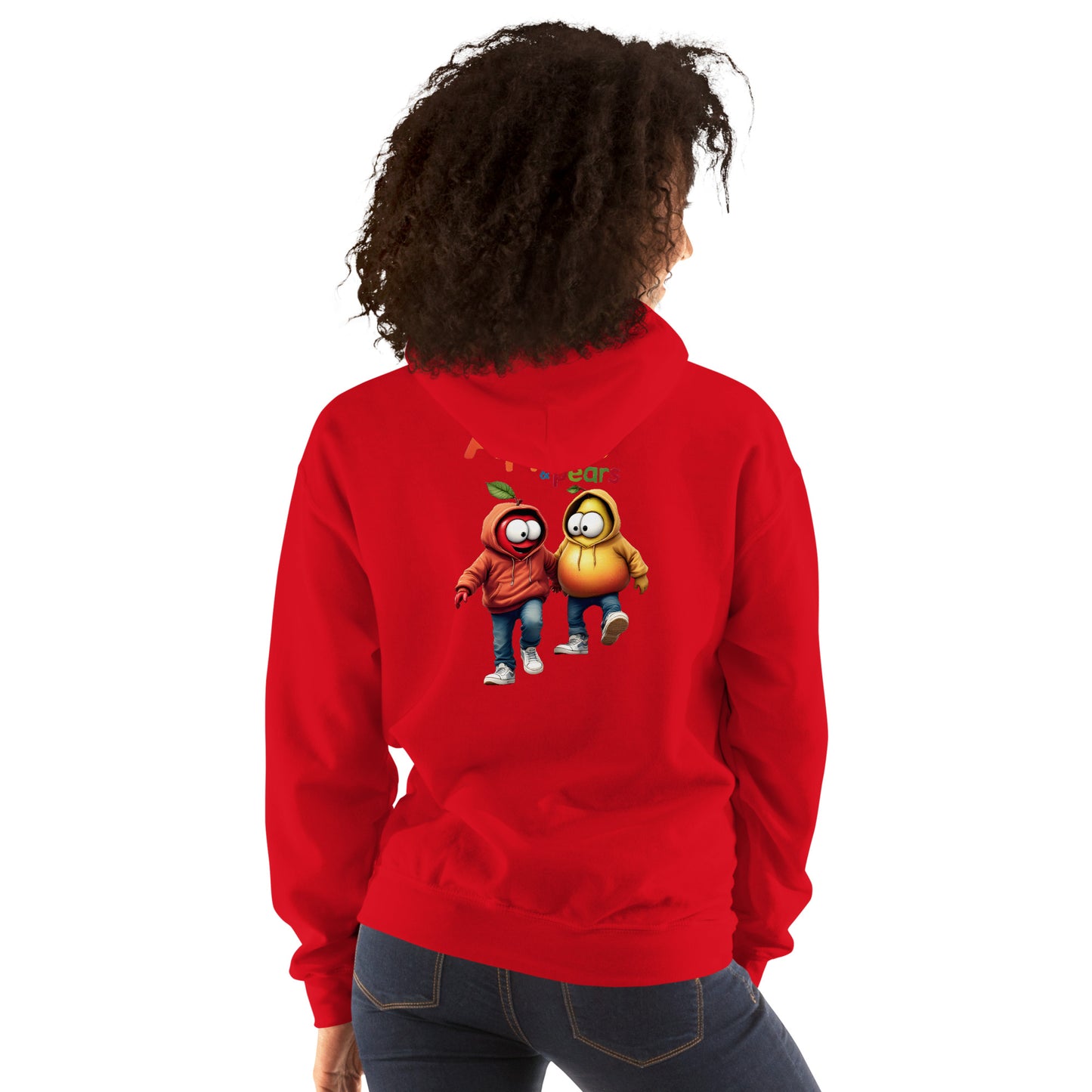 Unisex Apples and pears twin print Hoodie