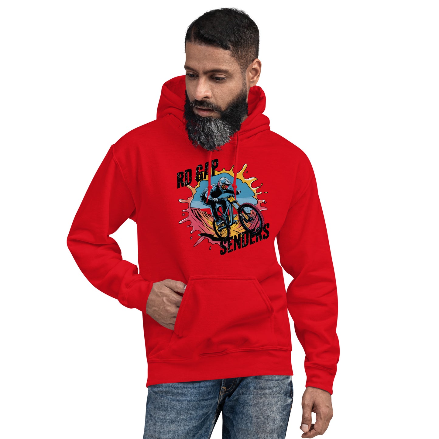 Unisex Twin print Skull rd gap sender Hoodie