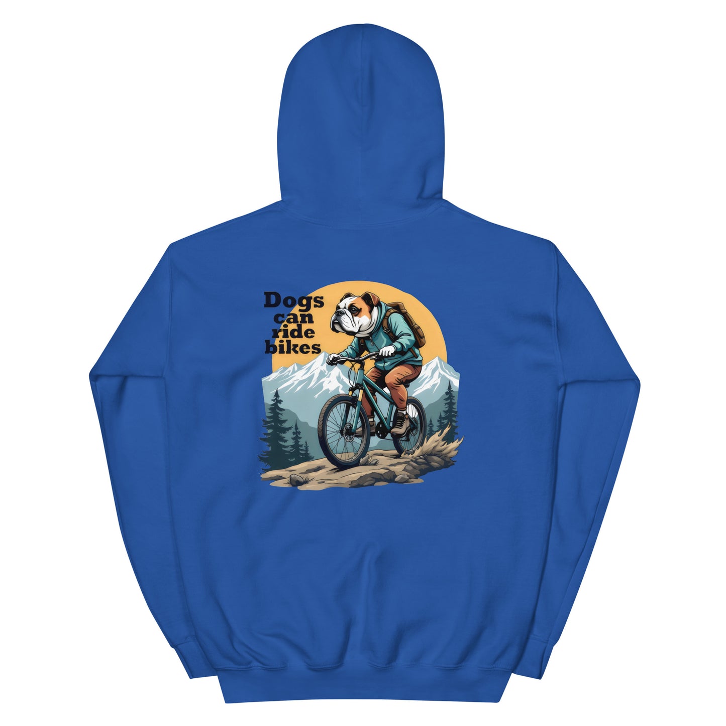 Unisex Dogs can ride bikes classic Hoodie
