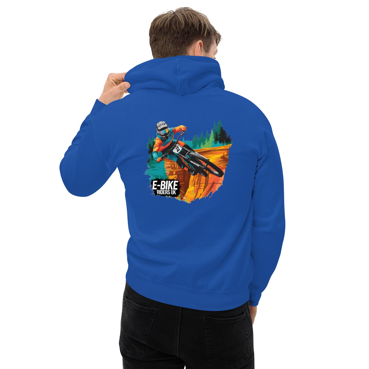 Unisex E-bike riders U K Hoodie