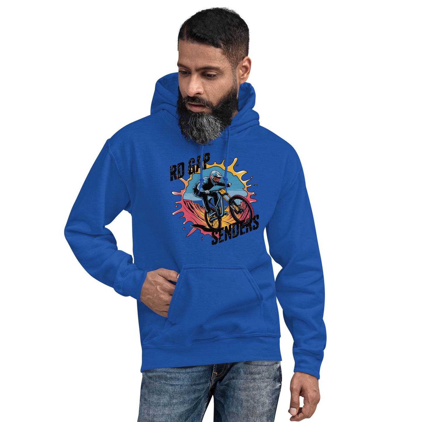 Unisex Twin print Skull rd gap sender Hoodie