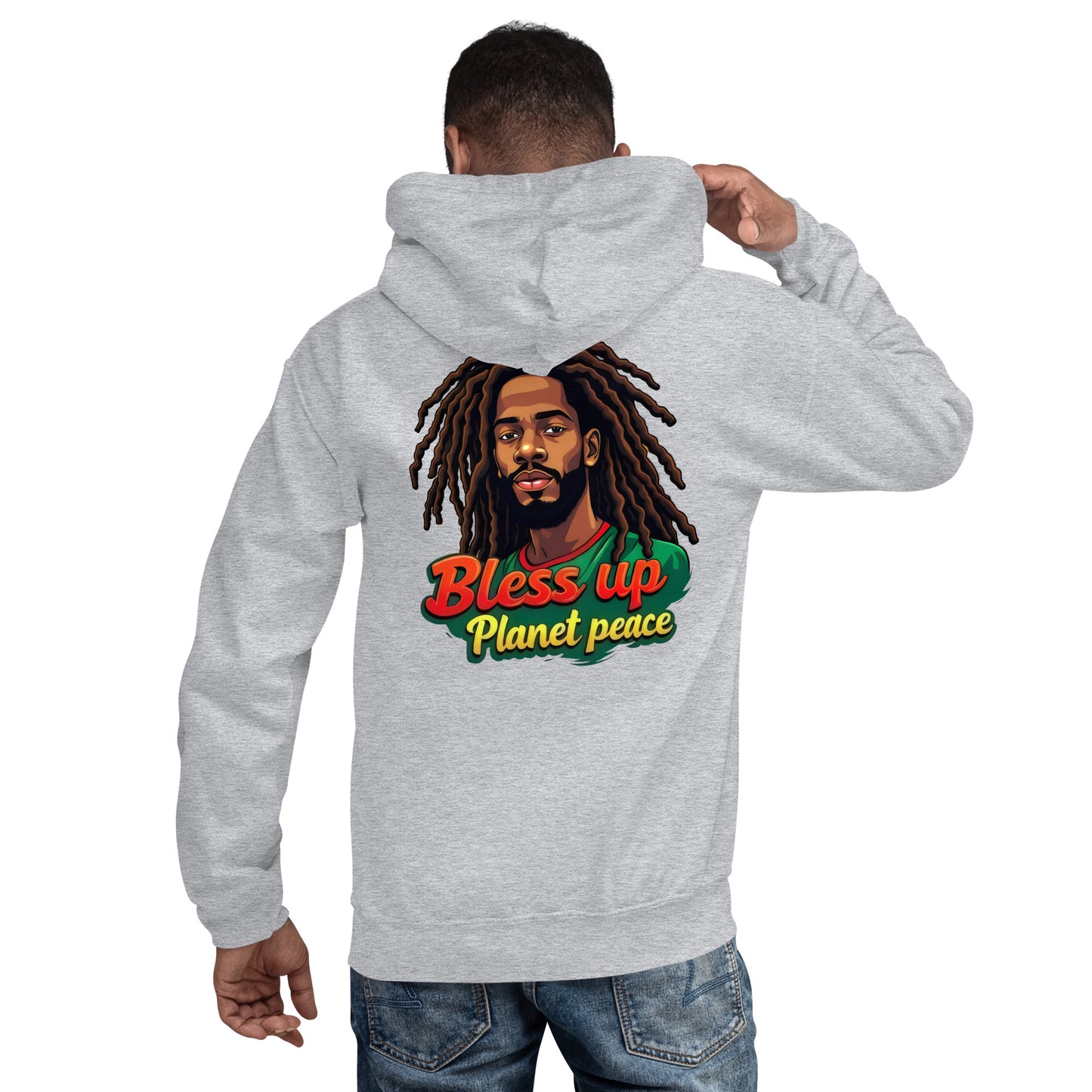 Unisex bless up Planet piece Hoodie