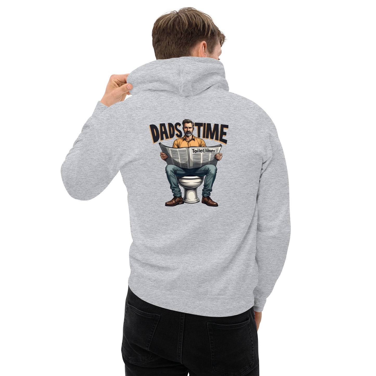 Men's Funny dads sat on toilet dads time Hoodie