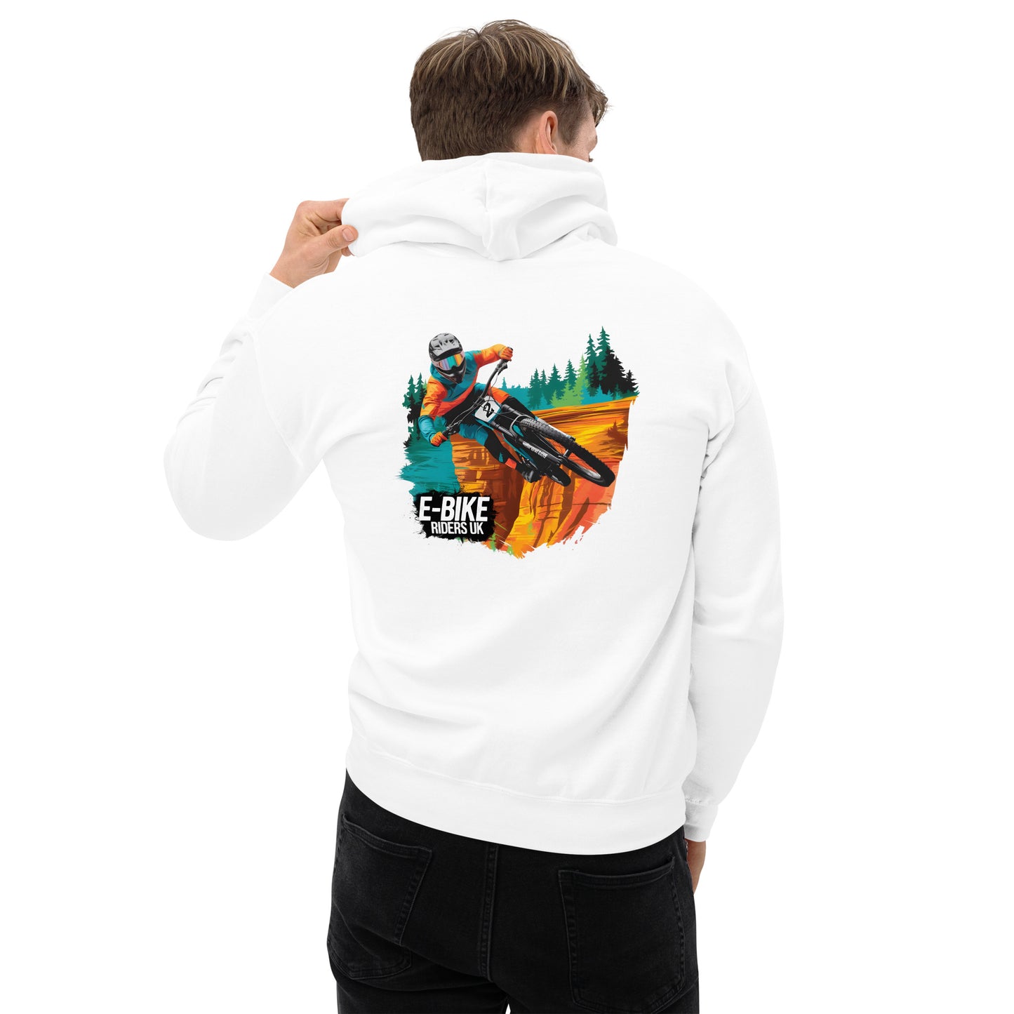 Unisex E-bike riders U K Hoodie