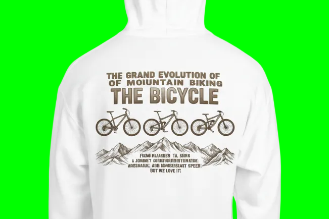 Unisex The evolution of the cyclist Hoodie