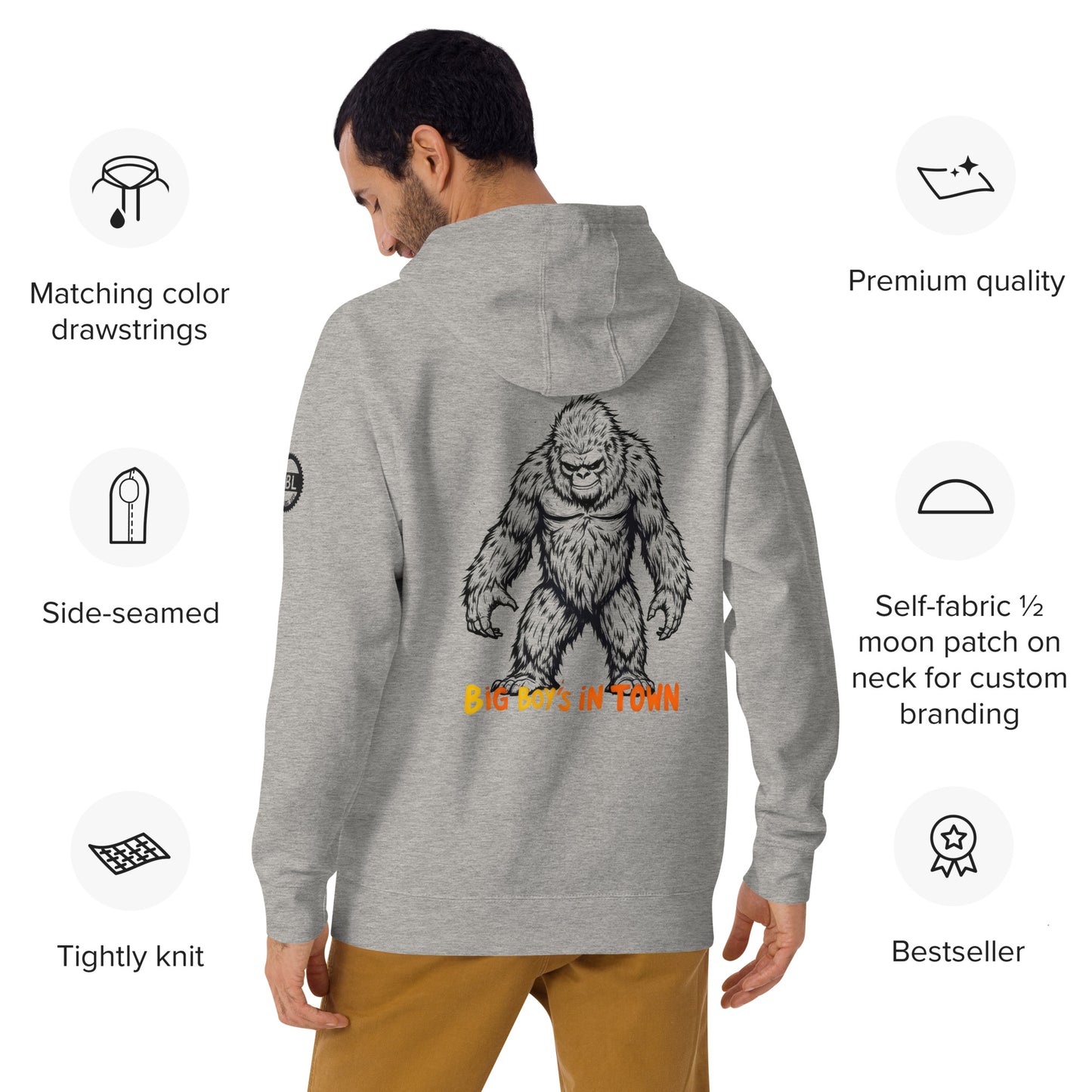 Unisex The big boys in town Hoodie