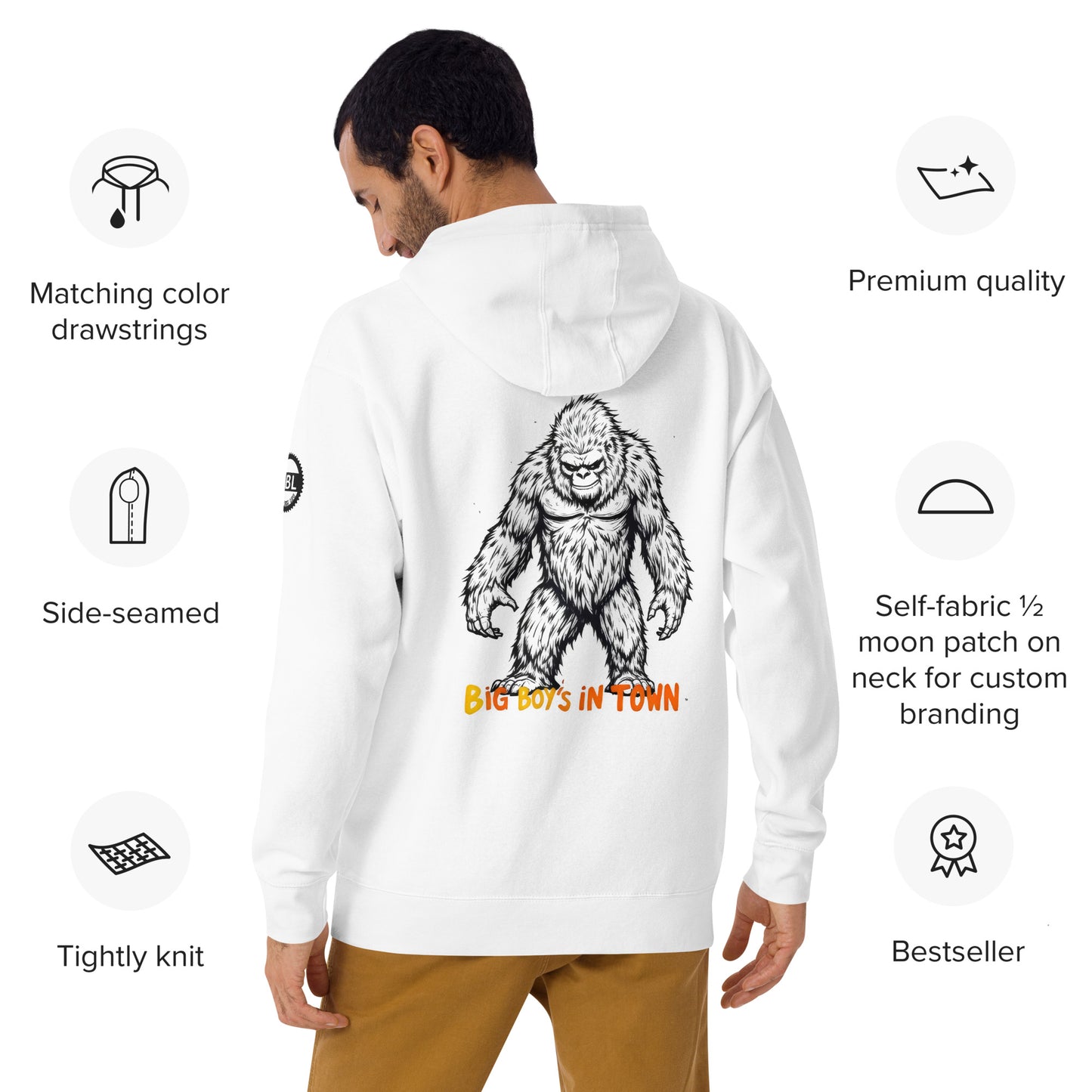 Unisex The big boys in town Hoodie