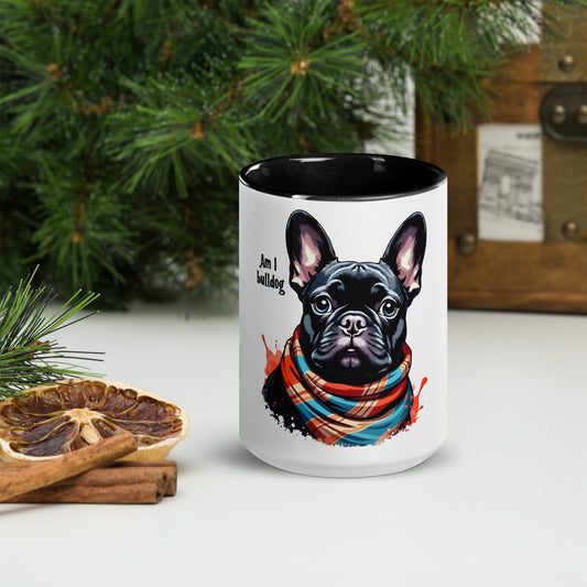 French bulldog Mug with Color Inside