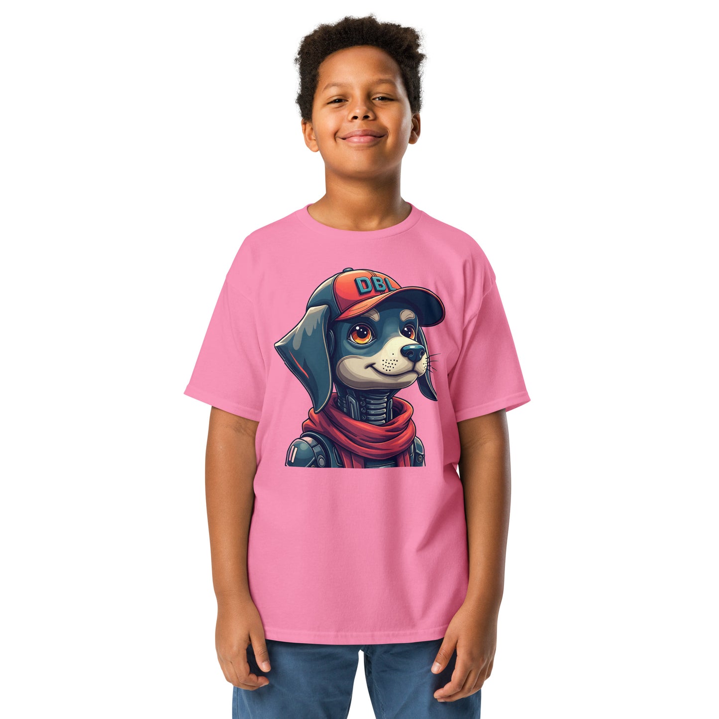 Youth Cartoon dog with DBL cap shaggy classic tee