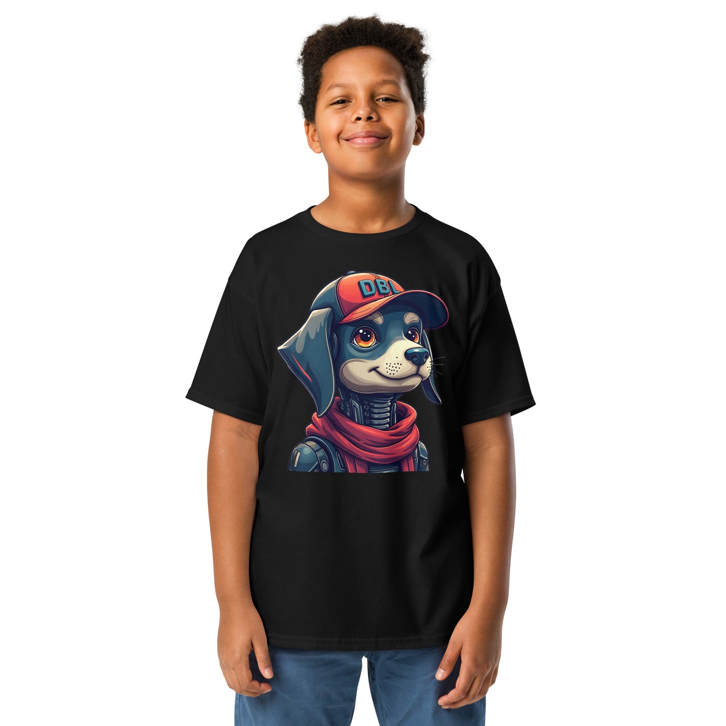 Youth Cartoon dog with DBL cap shaggy classic tee