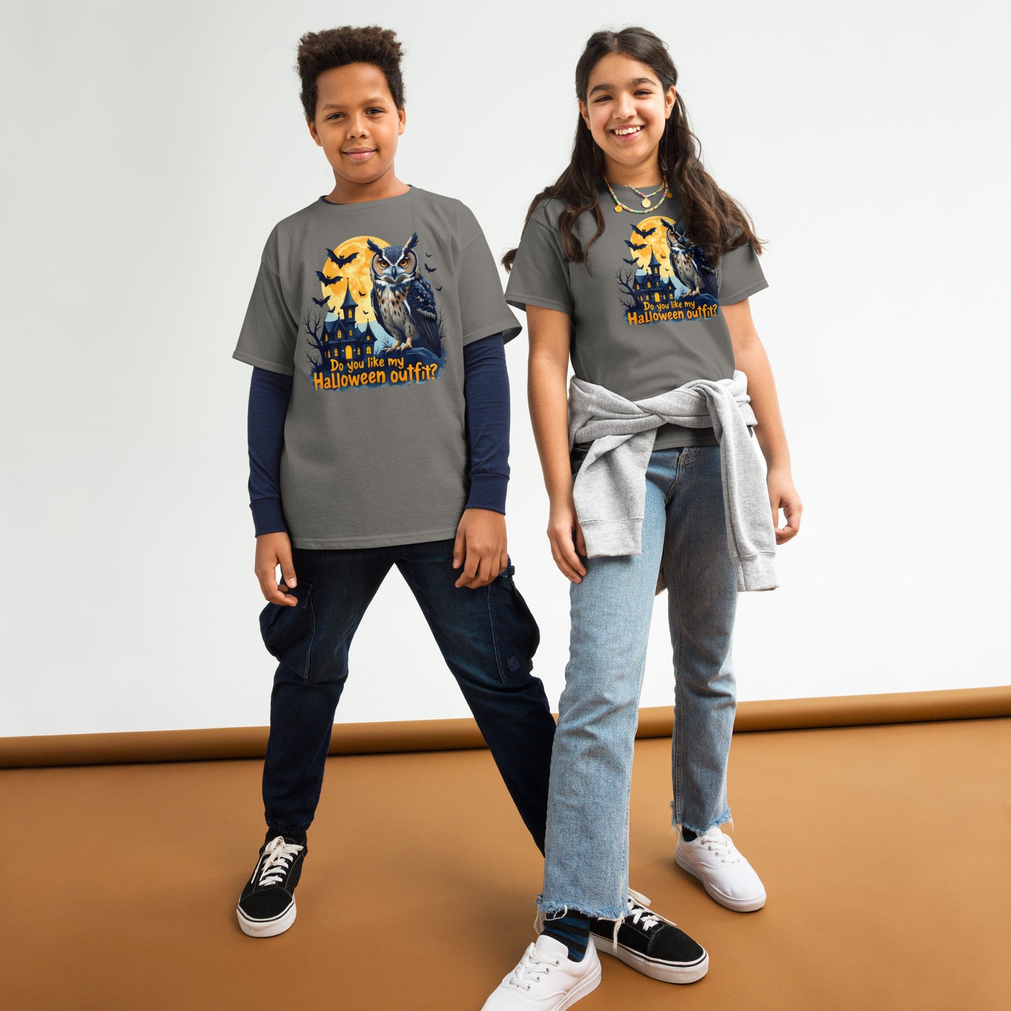 Youth Spooky Halloween Owl classic tee