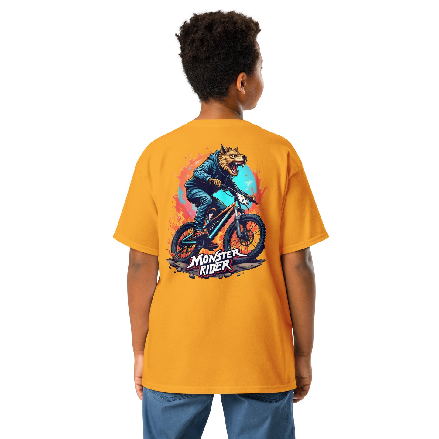 Youth wolf Monster Rider classic tee