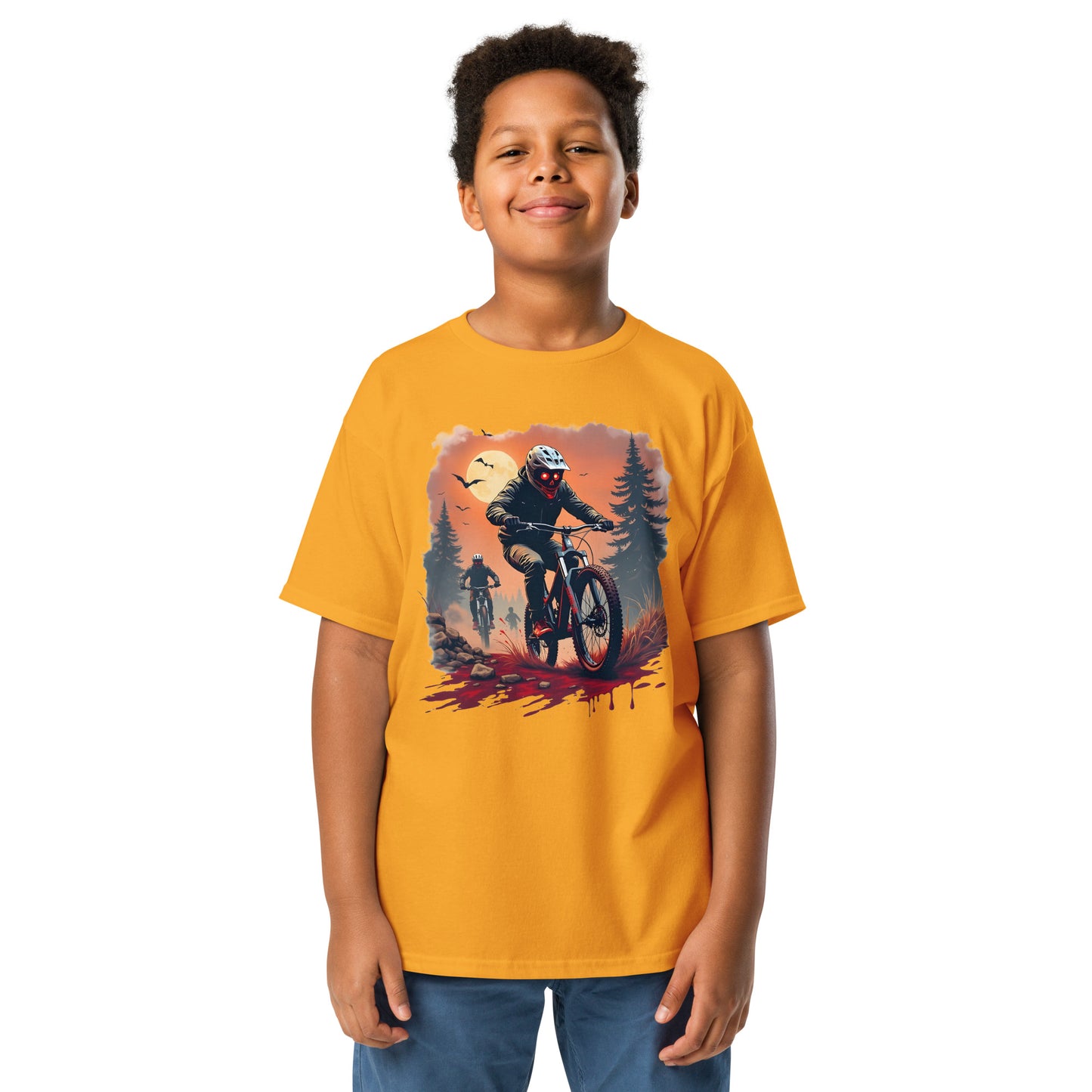 Youth Halloween rider classic tee