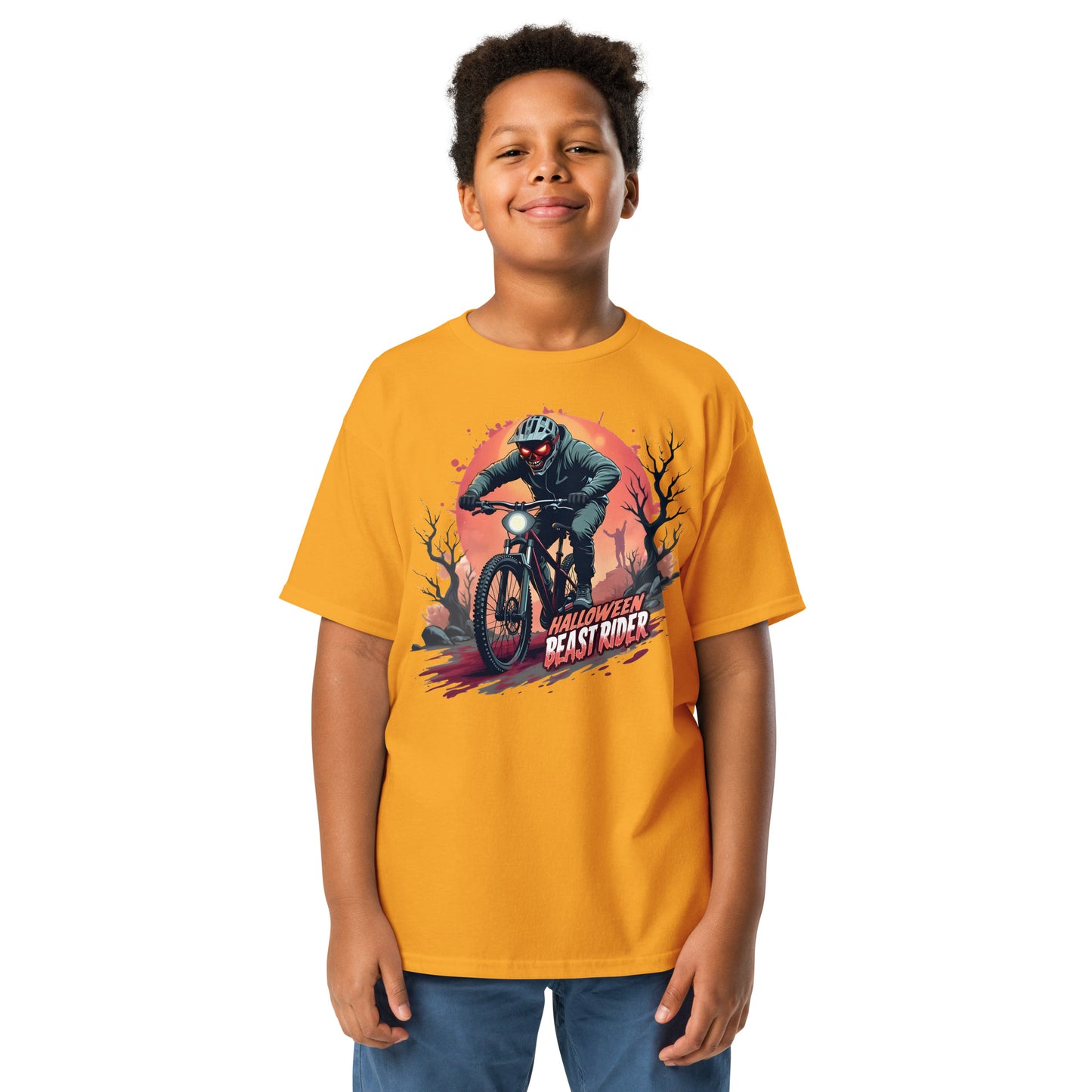 Youth Girls and boys Halloween rider classic tee
