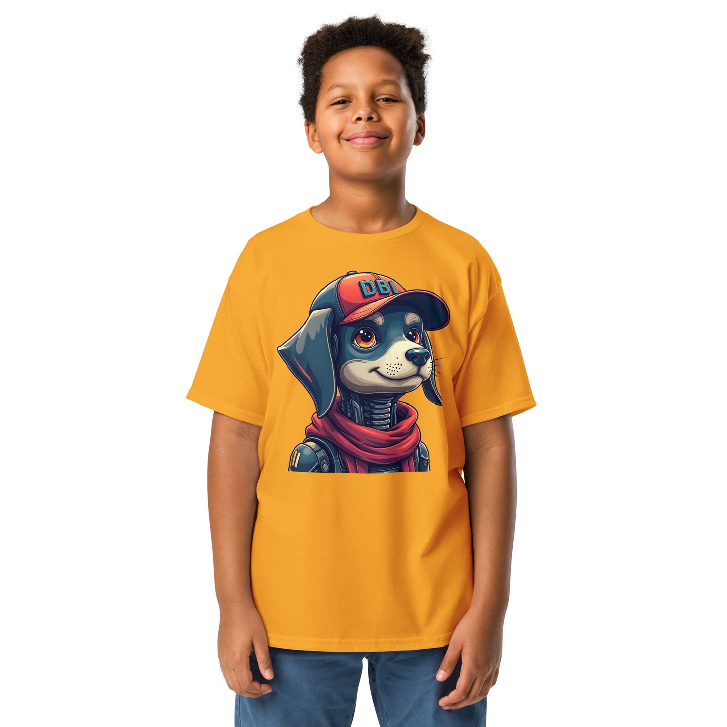 Youth Cartoon dog with DBL cap shaggy classic tee