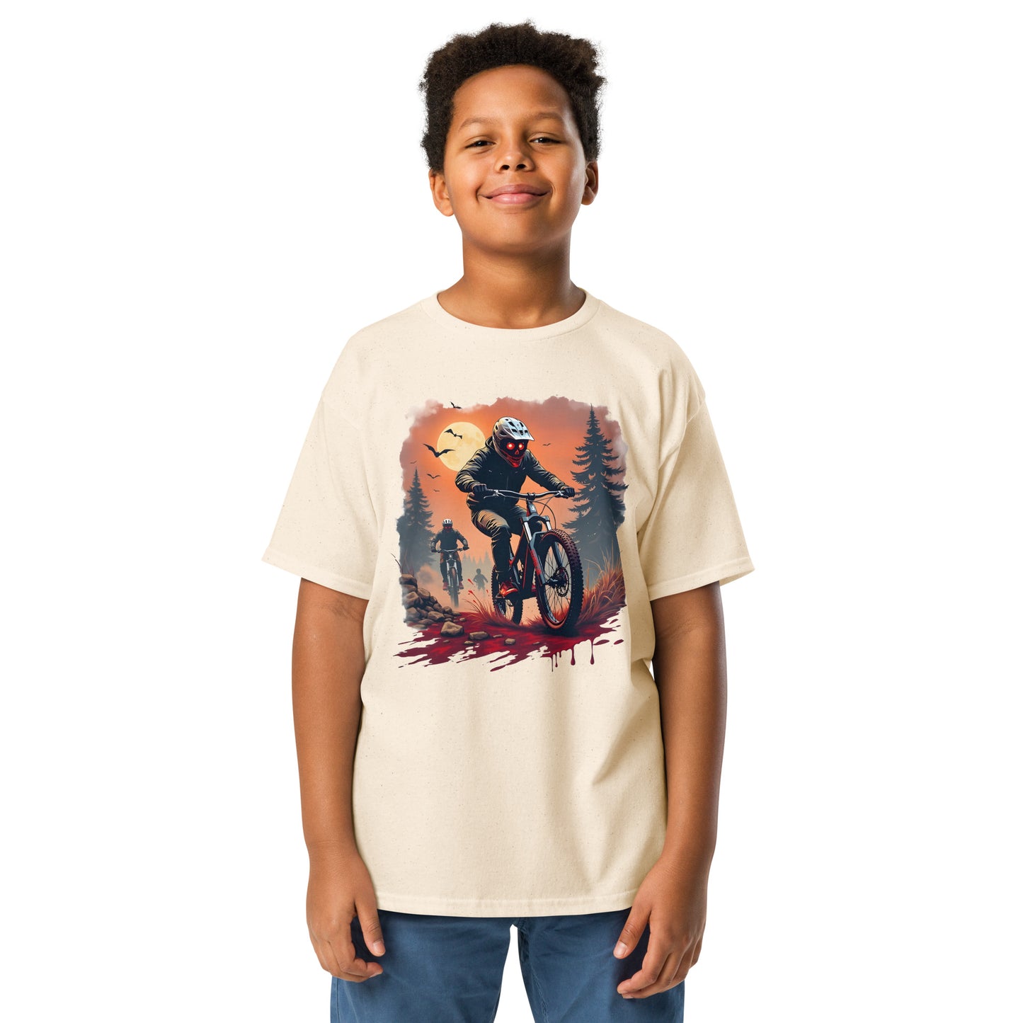 Youth Halloween rider classic tee