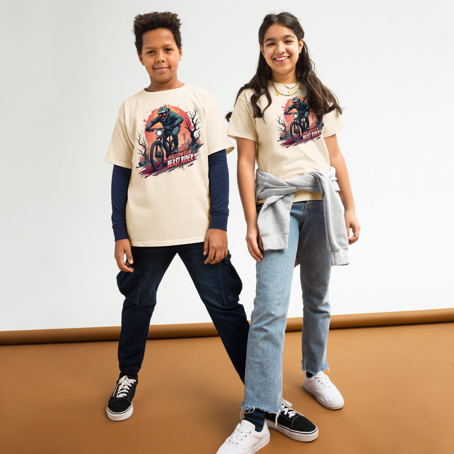 Youth Girls and boys Halloween rider classic tee