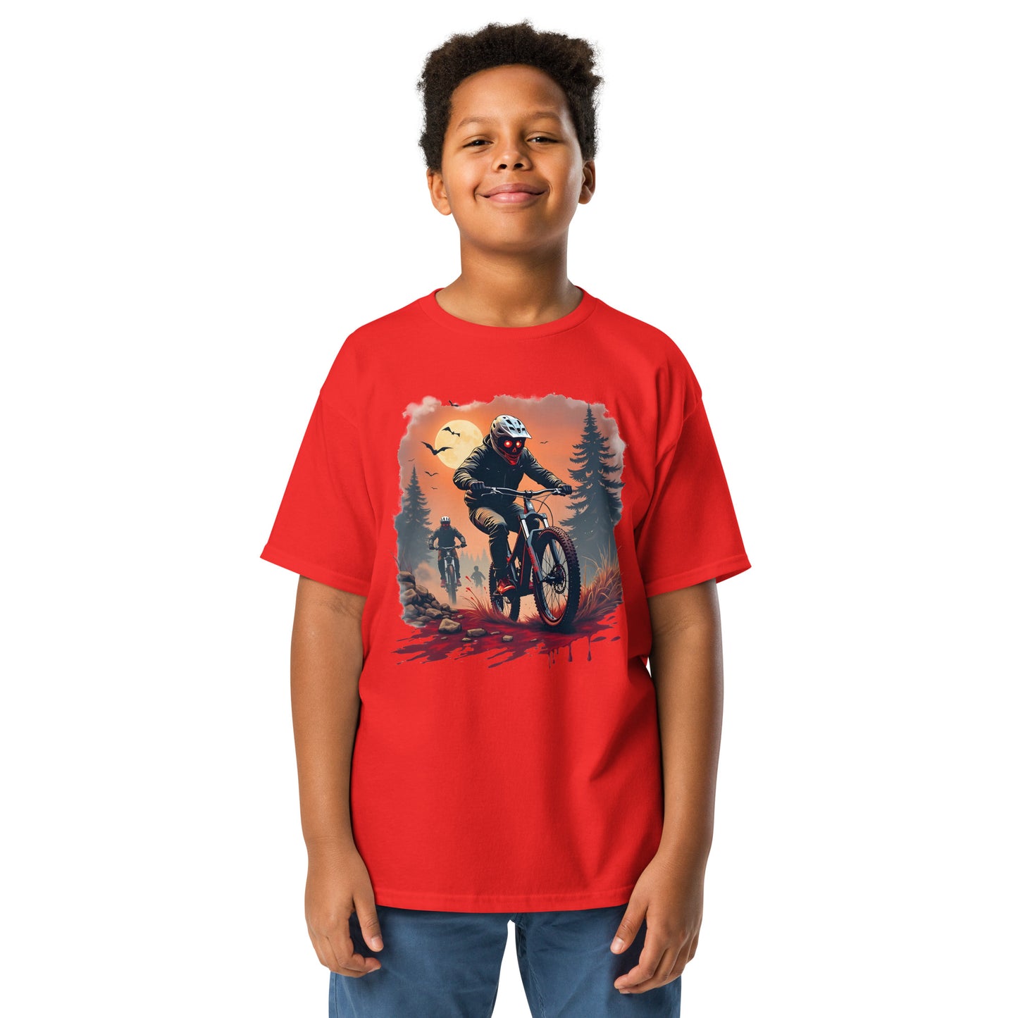 Youth Halloween rider classic tee