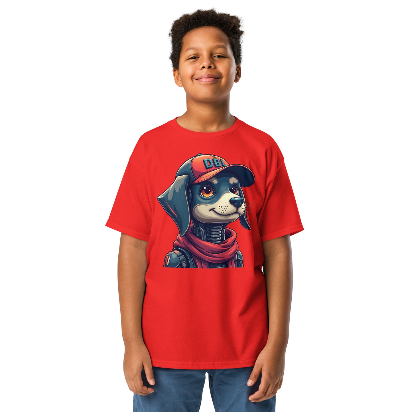 Youth Cartoon dog with DBL cap shaggy classic tee