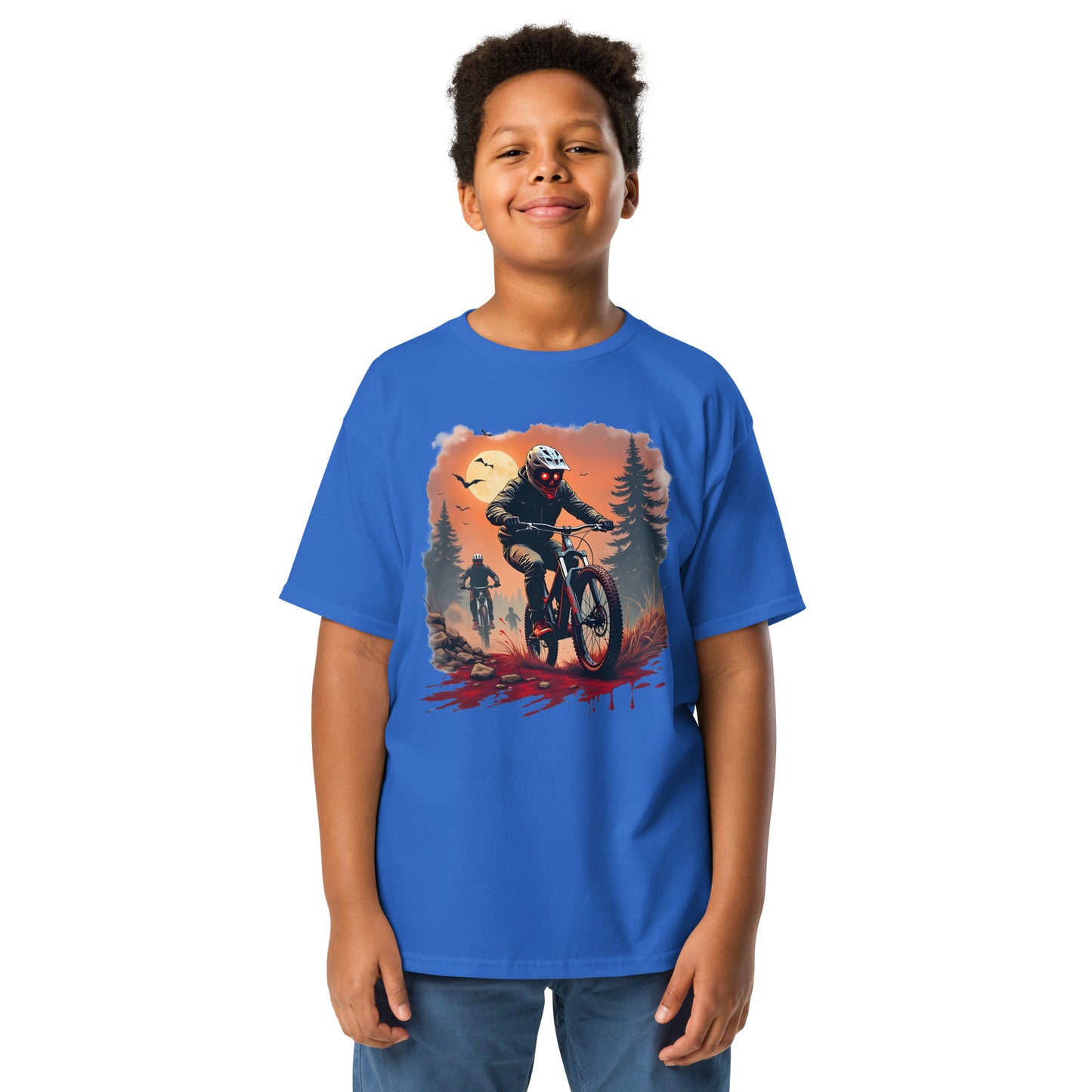 Youth Halloween rider classic tee