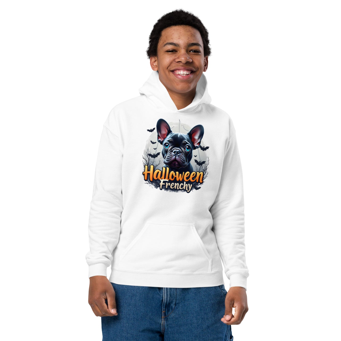 Youth Halloween frenchy twin print heavy blend hoodie